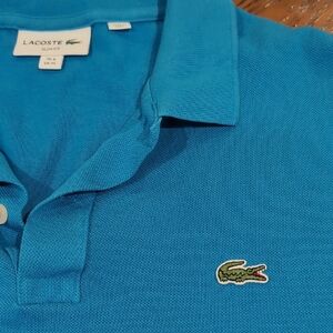 Lacoste Turquoise Polo with Crocodile Logo